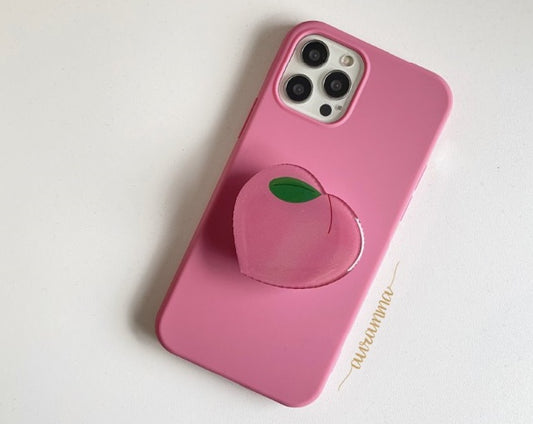 Peach Stand For  Mobile Phone Case